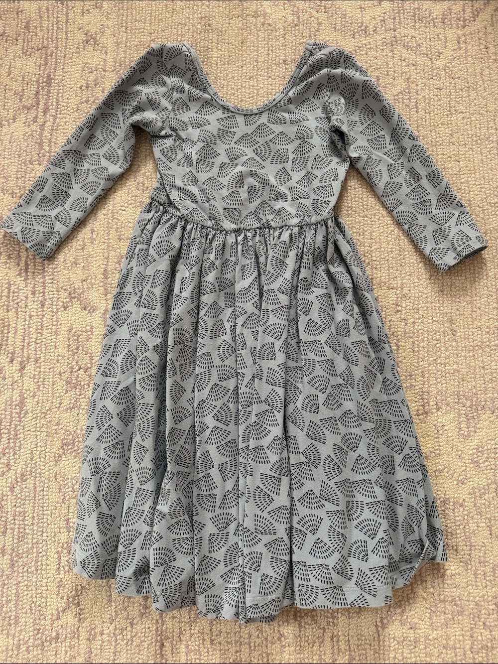 Alice + Ames Long Sleeve Blue Ballet Dress